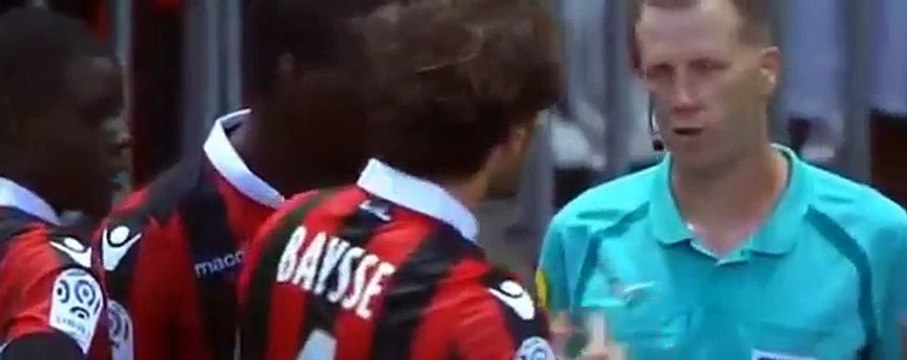 Mario Balotelli red card - Nice vs Lorient (2016)