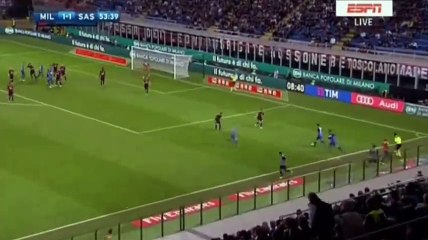 1-2 Francesco Acerbi Goal HD - AC Milan 1-2 Sassuolo - 02.10.2016 HD