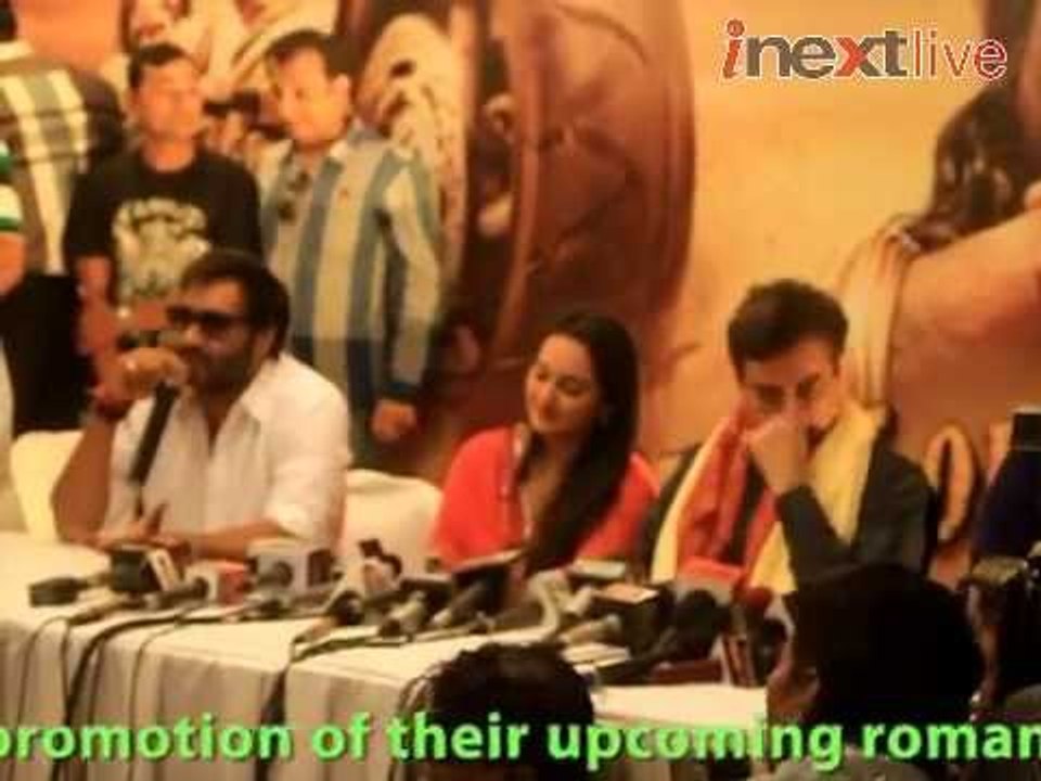 Ajay Devgn & Sonakshi Sinha in Patna for promotion of "Son of Sardaar"