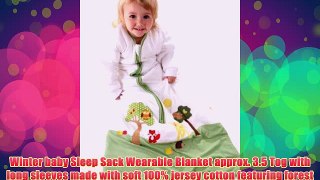 Get Schlummersack Winter Baby Sleep Sack Wearable Blanket Long Sleeves 3.5 Tog - Forest Friends