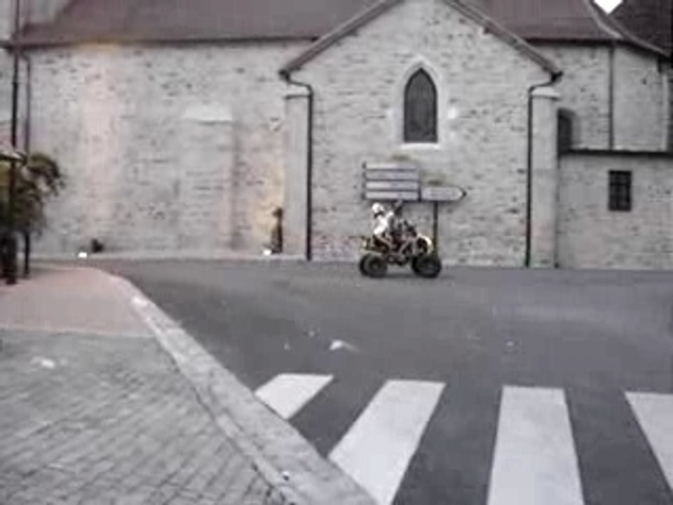 roue quad avec ma fille