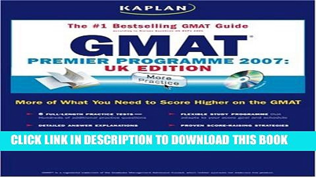 [PDF] Kaplan GMAT Premier Program: UK Edition: Graduate Business School Admissions Exam (Kaplan