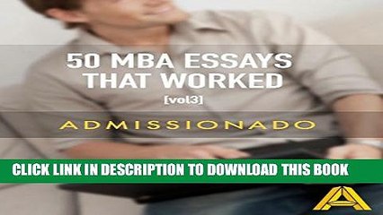[PDF] 50 MBA Essays That Worked, Volume 3 Popular Online