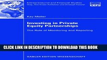 [PDF] Investing in Private Equity Partnerships: The Role of Monitoring and Reporting Popular Online