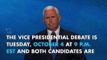 Mike Pence, Tim Kaine have begun vice presidential debate prep
