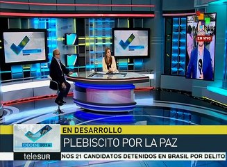Una vez concluido el plebiscito colombiano se darán los primeros datos