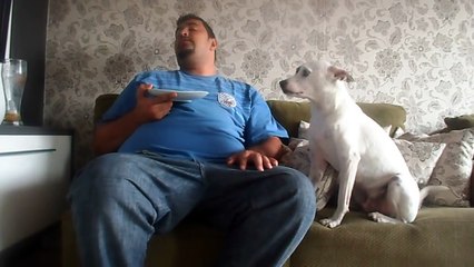 Man Argues with His Dog