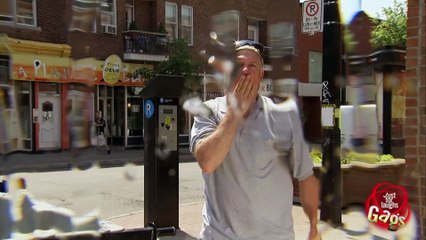 Garbage Juice Sprayed on People Prank