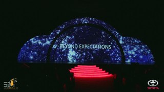 3D Projection Mapping Toyota Logo Reveal 2016