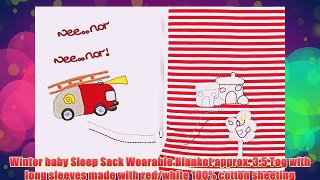 Get Winter Baby Sleep Sack Wearable Blanket Long Sleeves approx. 3.5 Tog - Fire Engine - 12-36