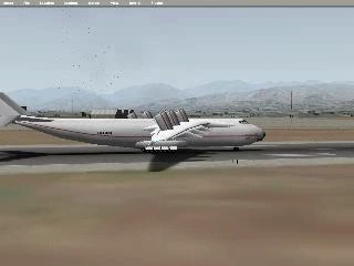 X-Plane Taking off using reverse thrusting