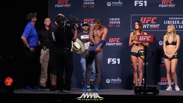 UFN 96 Weigh-Ins: Will Brooks vs. Alex Oliveira Staredown