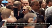Clinton after leaving 9_11 ceremony Sunday - Video footage