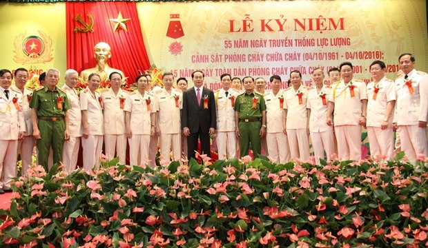 Mít tinh kỷ niệm 55 năm Ngày truyền thống lực lượng Cảnh sát phòng cháy chữa cháy