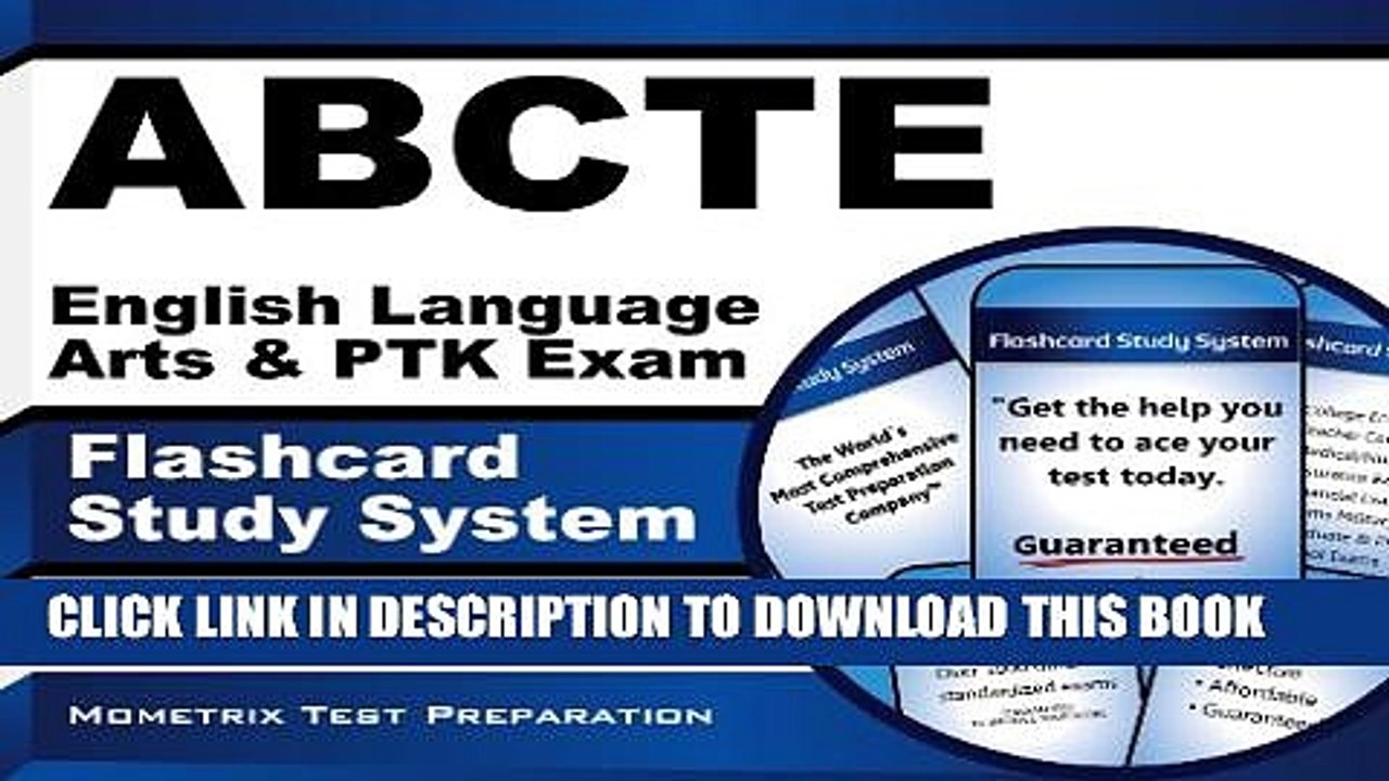[PDF] ABCTE English Language Arts   PTK Exam Flashcard Study System: ABCTE Test Practice