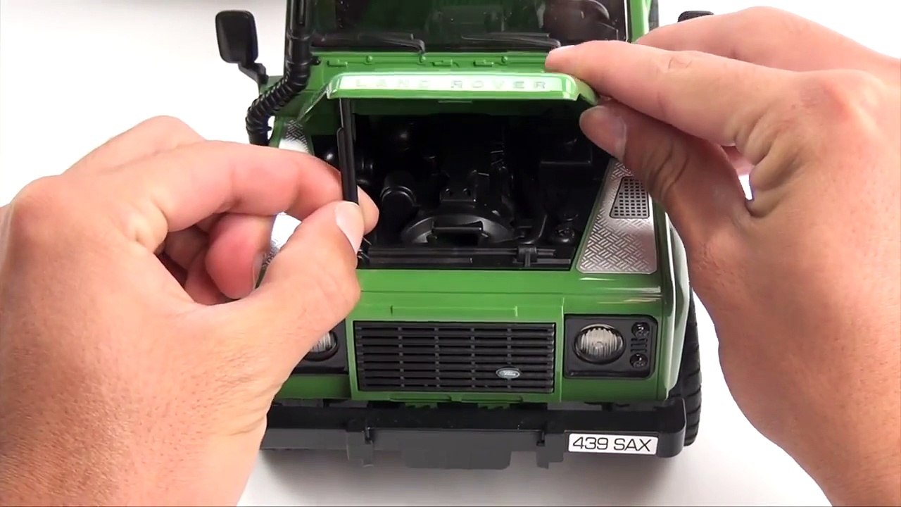 Bruder Toys Land Rover Defender with Horse Trailer & Horse #02592