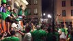 Amazing Irish fans singing late at night in downtown Lyon