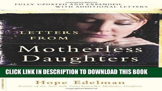 [PDF] Letters from Motherless Daughters: Words of Courage, Grief, and Healing Full Colection