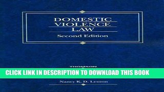 [PDF] Domestic Violence Law, Second Edition (American Casebook Series) [Online Books]