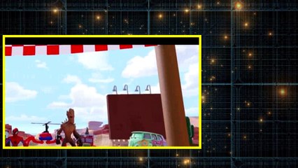 Finger Family Nursery Rhymes Song w- Spiderman Hulk & Groot Superheroes Fun - Kids video