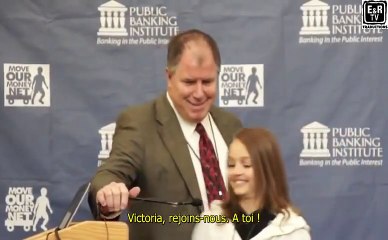 Victoria Grant, canadienne de 12 ans, nous explique l'escroquerie bancaire de l'argent-dette.