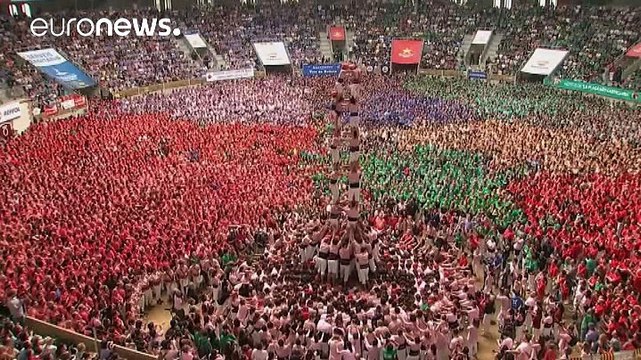 Vilafranca gewinnt zum achten Mal in Folge Castells -Wettbewerb