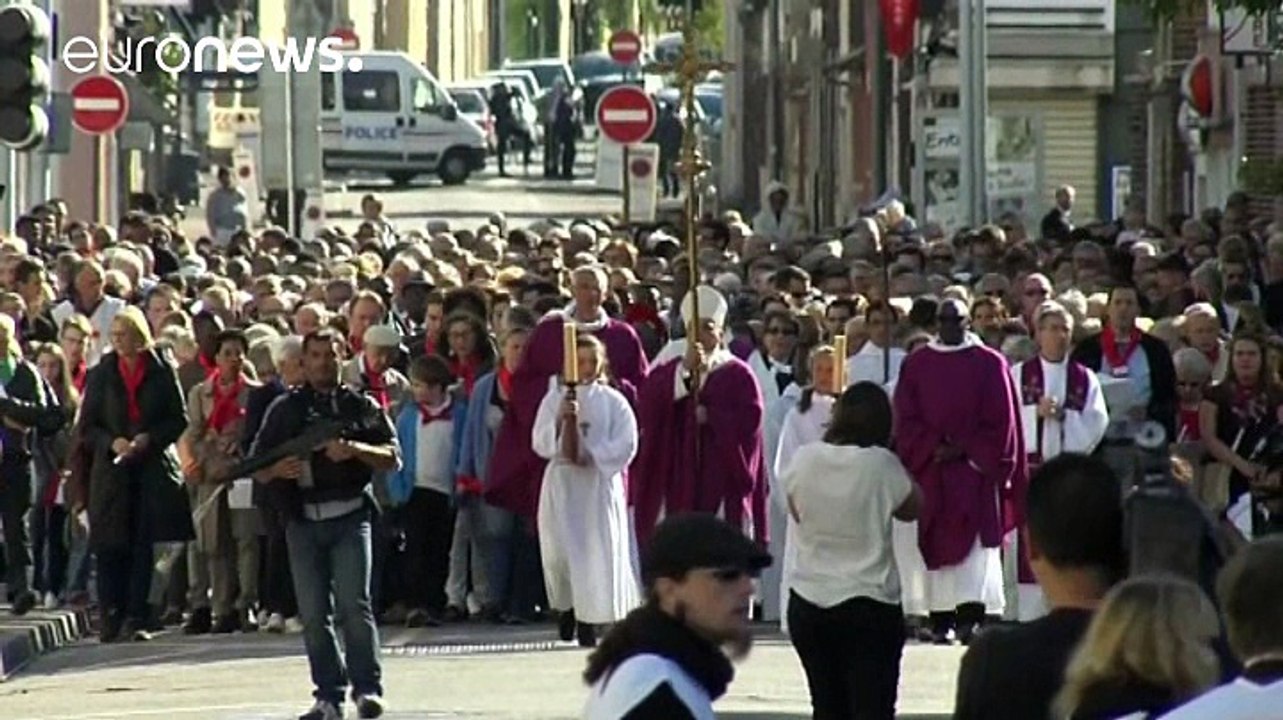Französische Kirche nach Terroranschlag wiedereröffnet