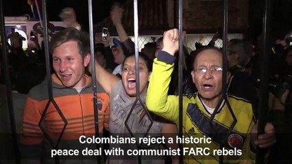 Colombians shock government, rejecting peace deal