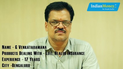 Profile of Mr G Venkataramana - IndianMoney.com Privilege Associate