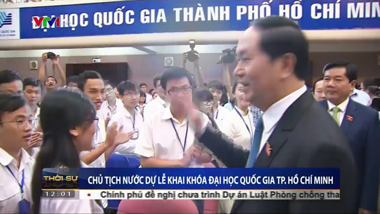 Chủ tịch nước Trần Đại Quang dự Lễ khai khóa của Đại học Quốc gia TP.HCM