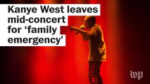 Kanye West abruptly leaves concert after Kim Kardashian robbery
