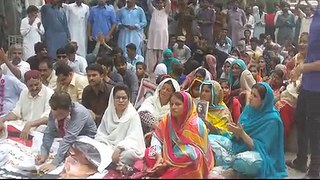 Ayaz Latif Palijo Leading QAT's Hunger Strike at Hyderabad Press Club against Zulfqarabad (02)