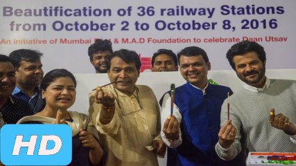Anil Kapoor At The Launch Of Suburban Station Beautification Programme