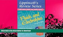 FAVORITE BOOK  Lippincott s Review Series: Fluids and Electrolytes (Book with CD-ROM for Windows