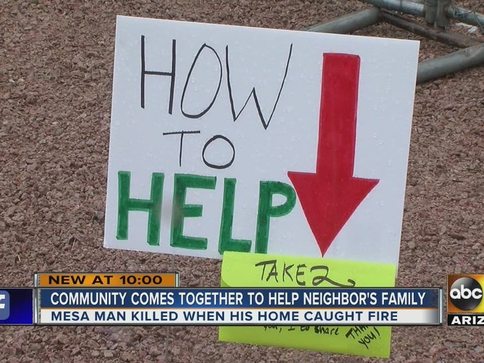 Community comes together to help neighbor's family