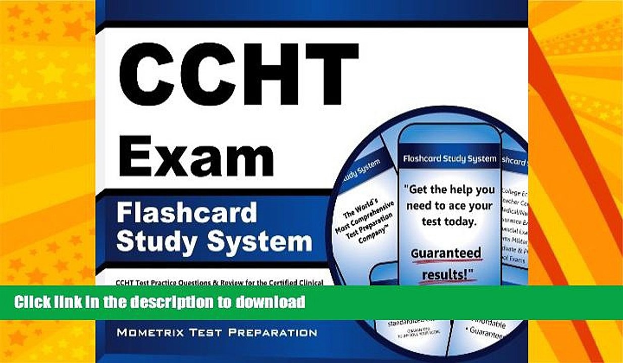 FAVORITE BOOK  CCHT Exam Flashcard Study System: CCHT Test Practice Questions   Review for the