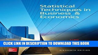 [PDF] Statistical Techniques in Business and Economics, 16th Edition Full Collection