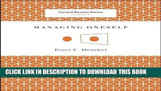 [PDF] Managing Oneself (Harvard Business Review Classics) Full Collection