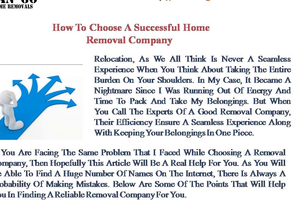 How to Choose a Successful Home Removal Company
