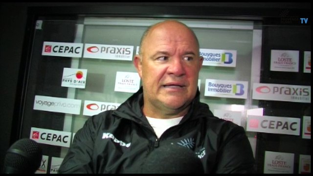 Marc Delpoux après Provence Rugby / Limoges