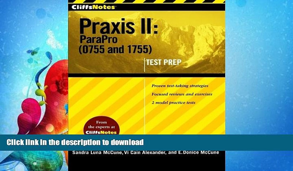READ BOOK  CliffsNotes Praxis II: ParaPro (0755 and 1755) (CliffsNotes (Paperback)) FULL ONLINE