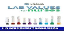 [PDF] Lab Values: 63 Must Know Labs for Nurses Full Online