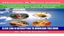 Collection Book Healing and Wholeness: Complementary and Alternative Therapies for Mental Health