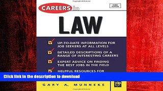 DOWNLOAD Careers in Law FREE BOOK ONLINE