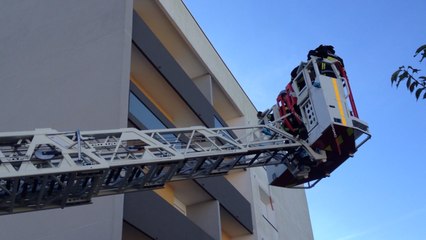 Incendie dans un appartement.