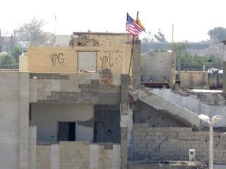 PYD, Telabyad'da Mevzi Kurup Flama Astı