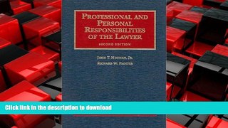 FAVORIT BOOK Professional and Personal Responsibilities of the Lawyer (2nd Edition) (University