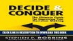 New Book Decide and Conquer: The Ultimate Guide for Improving Your Decision Making (2nd Edition)
