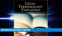 FAVORIT BOOK Legal Terminology Explained (Mcgraw-Hill Business Careers Paralegal Titles) READ EBOOK