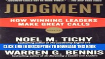 Collection Book Judgment: How Winning Leaders Make Great Calls